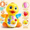 imageJOYIN Baby Toys Duck Infant Dancing Crawling Musical Toys 18 Months Tummy Time Light Up Learning Duck with Music ampamp Lights Baby Easter Basket Stuffers Gifts