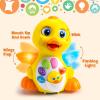 imageJOYIN Baby Toys Duck Infant Dancing Crawling Musical Toys 18 Months Tummy Time Light Up Learning Duck with Music ampamp Lights Baby Easter Basket Stuffers Gifts
