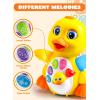 imageJOYIN Baby Toys Duck Infant Dancing Crawling Musical Toys 18 Months Tummy Time Light Up Learning Duck with Music ampamp Lights Baby Easter Basket Stuffers Gifts