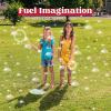 imageJOYIN Big Bubble Wands Set Bulk for Kids Summer Outdoor Toy Game Activity Party Favors 18 Pcs Giant Bubble Maker with Tray 12quot Large 6 Pcs Solution Suitable for All Age PeopleLuxury