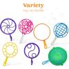 imageJOYIN Big Bubble Wands Set Bulk for Kids Summer Outdoor Toy Game Activity Party Favors 18 Pcs Giant Bubble Maker with Tray 12quot Large 6 Pcs Solution Suitable for All Age PeopleAssorted