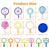 imageJOYIN Big Bubble Wands Set Bulk for Kids Summer Outdoor Toy Game Activity Party Favors 18 Pcs Giant Bubble Maker with Tray 12quot Large 6 Pcs Solution Suitable for All Age PeopleAssorted