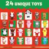 imageJOYIN Christmas Advent Calendar 2025 with Finger Puppets24 Days Christmas Countdown Advent Calendar with Plush Animal Finger Puppets for Girls Kids Party FavorsClassroom Prizes Xmas Party Favor Gift