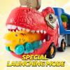 imageJOYIN Dinosaur Toys for Kids 24 Toddler Boy Toys Dinosaur Carrier Truck with 6 Rubber Car Vehicles Christmas Birthday Gifts with Music ampamp Lights for 2 3 4 5 Year OldClassic Dinosaur Truck