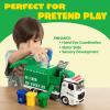 imageJOYIN Garbage Truck Toy Boys ampamp Girls Gifts Kids DIY Assembly Friction Powered SideDump Garbage Toy with Light and Sounds 3 Trash Cans 3 Replaceable Screwdrivers Age 1 2 3 4 5