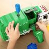 imageJOYIN Garbage Truck Toy Boys ampamp Girls Gifts Kids DIY Assembly Friction Powered SideDump Garbage Toy with Light and Sounds 3 Trash Cans 3 Replaceable Screwdrivers Age 1 2 3 4 5