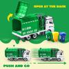 imageJOYIN Garbage Truck Toy Boys ampamp Girls Gifts Kids DIY Assembly Friction Powered SideDump Garbage Toy with Light and Sounds 3 Trash Cans 3 Replaceable Screwdrivers Age 1 2 3 4 5