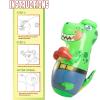 imageJOYIN Inflatable TRex Dinosaur Bopper 47 Inches Bop Bag Inflatable Punching Toy Kids Punching Bag with BounceBack Action