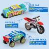 imageJOYIN Kids Craft Kit Build ampamp Paint Your Own Wooden Race Car Art ampamp Craft Kit DIY Toy Make Your Own Car Truck Toy Construct and Paint Kit Presents for Kids