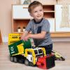 imageJOYIN Large Friction Powered Garbage Truck Toy Set Includes Dumpster Trash Bins and Learning Cards for Kids Boy Toys Birthday Gift for Boys Girls Kids Toddler Gift for ChristmasGreen