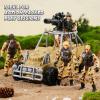 imageJOYIN Military Base Toys Set Including Army Vehicles Army Men Action Figures and Weapon Gear Accessories Military Combat Toys