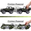 imageJOYIN Military Vehicles Toy Set of Friction Powered Transport Helicopter and Military Truck with Light and Sound Siren and Army Men Soldier Action Figures for Kids Presents for Kids