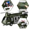 imageJOYIN Military Vehicles Toy Set of Friction Powered Transport Helicopter with Light and Sound Siren and Soldier Army Men Action Figures for Kids