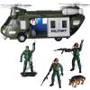 imageJOYIN Military Vehicles Toy Set of Friction Powered Transport Helicopter with Light and Sound Siren and Soldier Army Men Action Figures for Kids