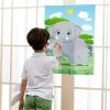 imageJOYIN Pin The Nose on The Elephant Game 24 Pcs 21 x 28 Elephant Nose Stickers Make a Face Stickers Party Favors Decorations