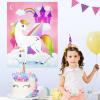 imageJOYIN Pin The Unicorn Horn Game 24 Pcs 21 x 28 Unicorn Themed Party Games Party Supplies Birthday Party Decorations for Kids Girls