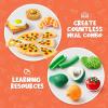 imageJOYIN Play Food Set 135 Pieces Play Kitchen Set for Market Educational Pretend Play Food Playset Kids Toddlers Toys Kitchen Accessories Fake Food Party Favor Christmas Stocking Stuffers