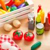 imageJOYIN Play Food Set 135 Pieces Play Kitchen Set for Market Educational Pretend Play Food Playset Kids Toddlers Toys Kitchen Accessories Fake Food Party Favor Christmas Stocking Stuffers