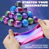imageJOYIN Slime Party Favors 24 Pack Galaxy Slime Ball  Stretchy NonSticky MessFree Stress Relief and Safe  Toys for Girls and Boys  Classroom Reward Party SuppliesAurora