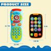 imageJOYIN Smartphone Toys for Baby Remote Control Baby Phone with Music Learning Toy Birthday Gifts for Infants Kids Boys and Girls Gift for ChristmasBlue Phone and Remote Toy with Bird