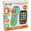 imageJOYIN Smartphone Toys for Baby Remote Control Baby Phone with Music Learning Toy Birthday Gifts for Infants Kids Boys and Girls Gift for ChristmasBlue Phone and Remote Toy with Bird