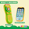 imageJOYIN Smartphone Toys for Baby Remote Control Baby Phone with Music Learning Toy Birthday Gifts for Infants Kids Boys and Girls Gift for ChristmasGreen Phone and Remote Toy with Horse