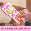 imageJOYIN Smartphone Toys for Baby Remote Control Baby Phone with Music Learning Toy Birthday Gifts for Infants Kids Boys and Girls Gift for ChristmasPink Phone and Remote Toy with Bird