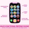 imageJOYIN Smartphone Toys for Baby Remote Control Baby Phone with Music Learning Toy Birthday Gifts for Infants Kids Boys and Girls Gift for ChristmasPink Phone and Remote Toy with Bird