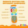 imageJOYIN Smartphone Toys for Baby Remote Control Baby Phone with Music Learning Toy Birthday Gifts for Infants Kids Boys and Girls Gift for ChristmasWhite Phone and Remote Toy with Horse