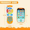 imageJOYIN Smartphone Toys for Baby Remote Control Baby Phone with Music Learning Toy Birthday Gifts for Infants Kids Boys and Girls Gift for ChristmasWhite Phone and Remote Toy with Horse