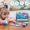imageJOYIN Unicorn Tea Party Set for Little Girls Pretend Pink Tin Teapot Set Princess Tea Time Play Kitchen Toy with Teapot Cup Plate Carrying Case for Kids Toddlers Age 3 4 5 6 Gift for ChristmasMermaid