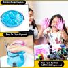 imageJOYIN Washable Tempera Paint Set for Kids 42PCS Non Toxic Liquid Paint with 15 Brushes and 4 Palettes  Art Supply for Kids for Arts and Crafts Project Finger Painting 2 oz Each2 Fl Oz Pack of 42