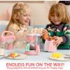 imageJoyin Play Kitchen Toys Pretend and Play Food Kitchen Accessories Girls Toy with Coffee Maker Mixer Toaster with Realistic Lightsampamp Sounds Birthday Gift for Kids Gifts for ChristmasPink