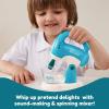 imageJoyin Play Kitchen Toys Pretend and Play Food Kitchen Accessories Girls Toy with Coffee Maker Mixer Toaster with Realistic Lightsampamp Sounds Birthday Gift for Kids Gifts for ChristmasBlue