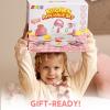 imageJoyin Play Kitchen Toys Pretend and Play Food Kitchen Accessories Girls Toy with Coffee Maker Mixer Toaster with Realistic Lightsampamp Sounds Birthday Gift for Kids Gifts for ChristmasPink