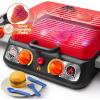 imageKids BBQ Grill Playset Kitchen Toy Set with Pretend Smoke Light Sound ampamp ColorChanging Food Play Kitchen Accessories Indoor Outdoor Cooking Toy for Boys Girls Kids Birthday Gift