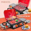 imageKids BBQ Grill Playset Kitchen Toy Set with Pretend Smoke Light Sound ampamp ColorChanging Food Play Kitchen Accessories Indoor Outdoor Cooking Toy for Boys Girls Kids Birthday Gift