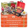 imageKids BBQ Grill Playset Kitchen Toy Set with Pretend Smoke Light Sound ampamp ColorChanging Food Play Kitchen Accessories Indoor Outdoor Cooking Toy for Boys Girls Kids Birthday Gift
