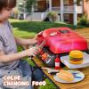 imageKids BBQ Grill Playset Kitchen Toy Set with Pretend Smoke Light Sound ampamp ColorChanging Food Play Kitchen Accessories Indoor Outdoor Cooking Toy for Boys Girls Kids Birthday Gift