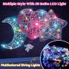 imageKlever Kits 3D String Art Kit for Kids Light Up String Light Toy with 30 MultiColored LED Bulbs Arts and Crafts Set Birthday Gifts for Girls and Boys Ages 8