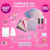 imageKlever Kits 400PCS Fashion Design Crafts for Kids Art and Crafts DIY Sewing Kits with 3 Mannequins for Girls Aged 812 Birthday Presents Toys for Kids