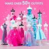 imageKlever Kits 400PCS Fashion Design Crafts for Kids Art and Crafts DIY Sewing Kits with 3 Mannequins for Girls Aged 812 Birthday Presents Toys for Kids