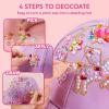 imageKlever Kits Decorate Your Own Baseball Cap with 7 Sheets Gems Stickers Art ampamp Crafts Kit for Kids Fun Creative DIY Toys for Kids GirlsUnicorn
