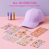 imageKlever Kits Decorate Your Own Baseball Cap with 7 Sheets Gems Stickers Art ampamp Crafts Kit for Kids Fun Creative DIY Toys for Kids GirlsUnicorn