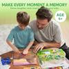 imageKlever Kits Foil Art Kit for Kids  Arts ampamp Crafts Supplies Mess Free Coloring Foil Foam Stickers Creative Travel Toys Birthday Gifts for Boys ampamp Girls Ages 4 and UpDinosaur