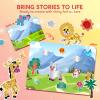 imageKlever Kits Foil Art Kit for Kids  Arts ampamp Crafts Supplies Mess Free Coloring Foil Foam Stickers Creative Travel Toys Birthday Gifts for Boys ampamp Girls Ages 4 and UpAnimals
