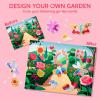 imageKlever Kits Foil Art Kit for Kids  Arts ampamp Crafts Supplies Mess Free Coloring Foil Foam Stickers Creative Travel Toys Birthday Gifts for Boys ampamp Girls Ages 4 and UpFlowers and Butterflies