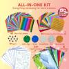 imageKlever Kits Foil Art Kit for Kids  Arts ampamp Crafts Supplies Mess Free Coloring Foil Foam Stickers Creative Travel Toys Birthday Gifts for Boys ampamp Girls Ages 4 and UpAnimals