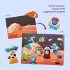 imageKlever Kits Foil Art Kit for Kids  Arts ampamp Crafts Supplies Mess Free Coloring Foil Foam Stickers Creative Travel Toys Birthday Gifts for Boys ampamp Girls Ages 4 and UpSpace