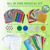 imageKlever Kits Foil Art Kit for Kids  Arts ampamp Crafts Supplies Mess Free Coloring Foil Foam Stickers Creative Travel Toys Birthday Gifts for Boys ampamp Girls Ages 4 and UpDinosaur